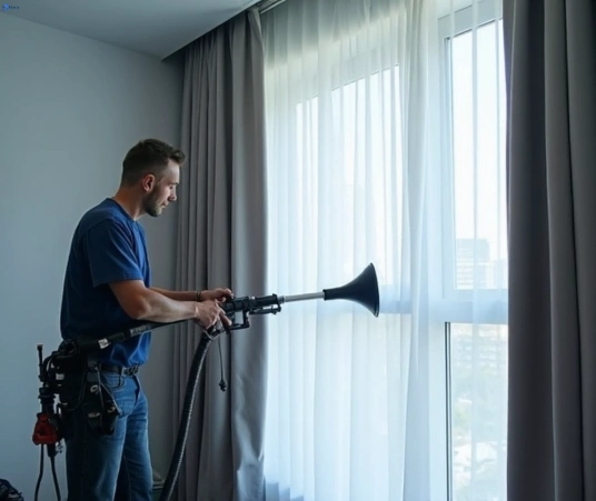Professional commercial curtain cleaning process equipment Matty Curtain Cleaning maddens-plains-nsw