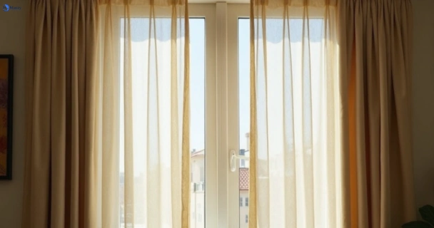 Dusty and dull curtains in maddens-plains-nsw before steam cleaning